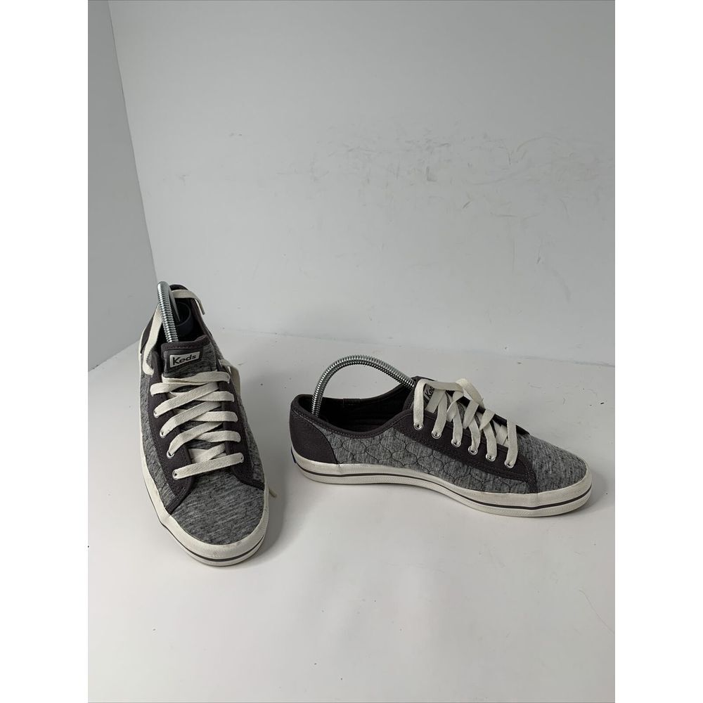 Keds Shoes Womens Sz 9 Gray Low Top Lace Up‎ Sneaker Originals Casual Comfort *